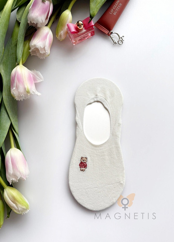 Magnetis YN-251132 – dámské balerínové ponožky z viskózy se silikonem