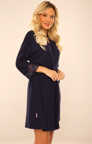 342 Fanny Dámský župan Short De Lafense - tmavě modrý