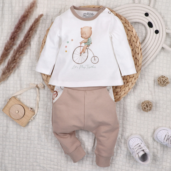 ABN-5589 Dětská halenka Circus by Nini - 100% organická bavlna, bezpečná pro pokožku, polská výroba