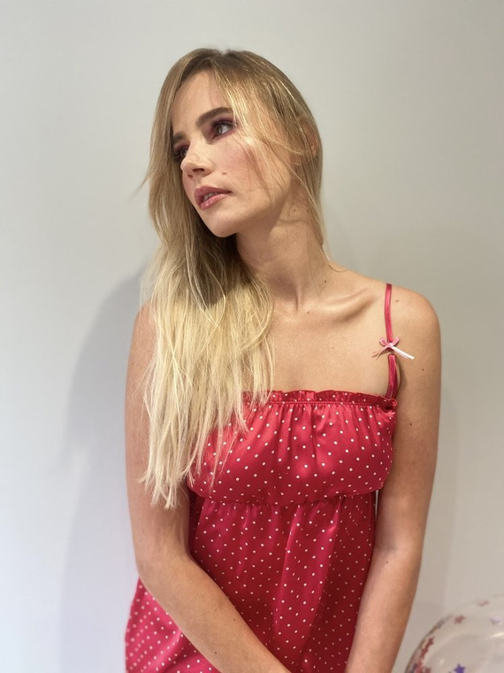 369 Noční košile Laurine - malinová