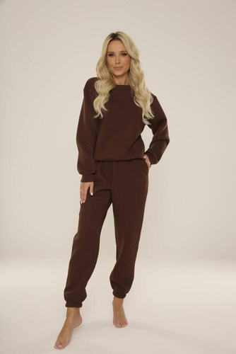 812 Indigo Forex dámská tepláková souprava - čokoládová