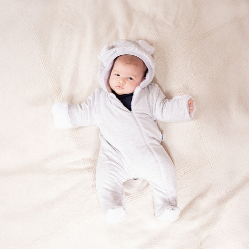 219270 Zateplené tepláky Willy Nicol - šedé s lunou a ušima