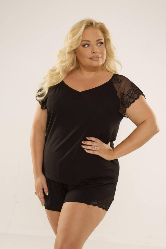 625 Dagmara Dámské pyžamo Forex - černé