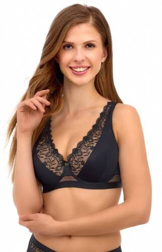 2501 Podprsenka Lupoline push-up bralette - černá