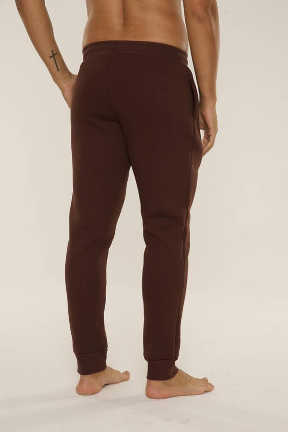 813 Indigo Pánská tepláková souprava De Lafense - čokoládová