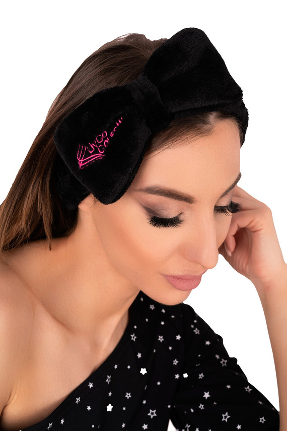 Krissan Black SP012 LivCo Corsetti Módní čelenka do vlasů - černá