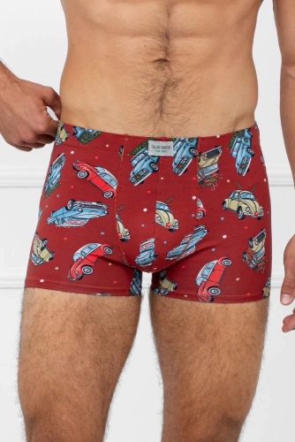 Retro pánské boxerky Italian Fashion - bavlna, elastan, slavnostní motiv