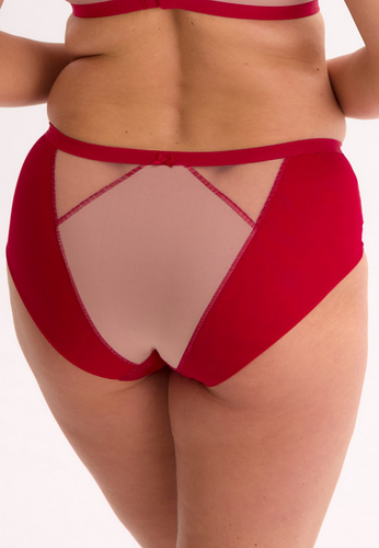 GFP 1273 Aina Gaia červená - klasické kalhotky z mikrovlákna a krajky