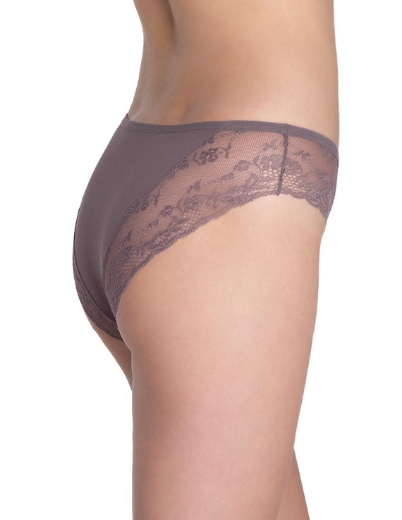 Lama L-1590 BI Spodní díl bikin - bavlněné bikiny s krajkou a mašlí, 2 kusy v balení