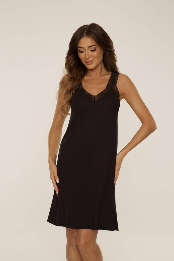 771 Noční košile Hazel De Lafense - černá