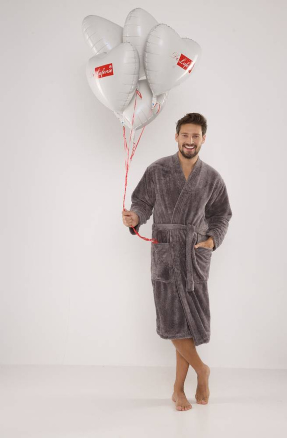 391 Pánský župan Hugo De lafense - šedý