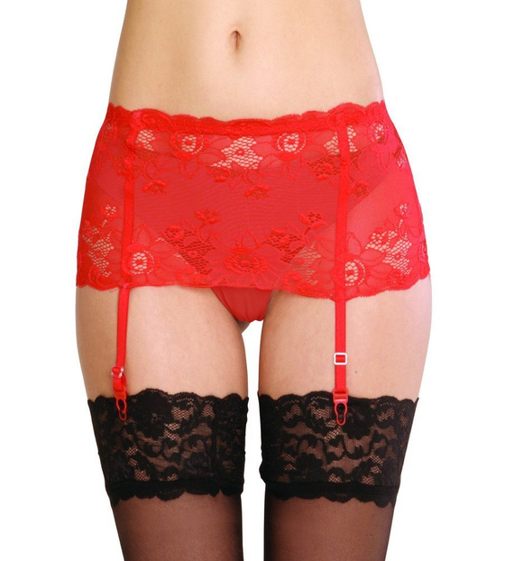 945 Babette Forex podvazkový pás - červený