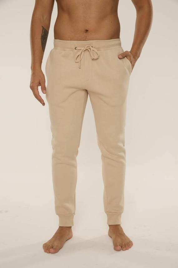 813 Indigo Pánská tepláková souprava De Lafense - písková