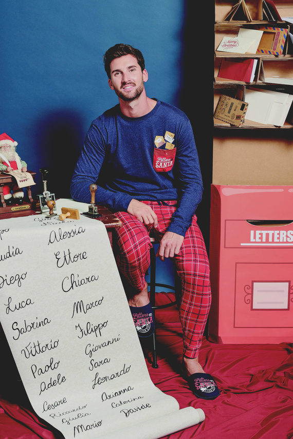 Pánské pyžamo Gioew Sorbetto blue - slavnostní, kostkované, pohodlné a stylové