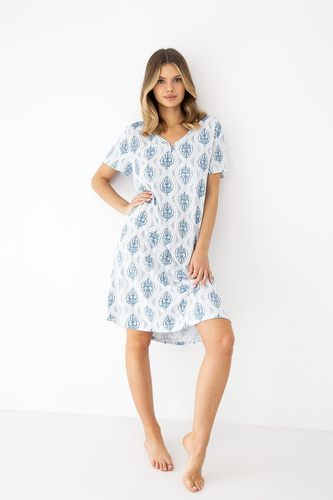 Noční košile Luna od Sensis - ecru-zelená