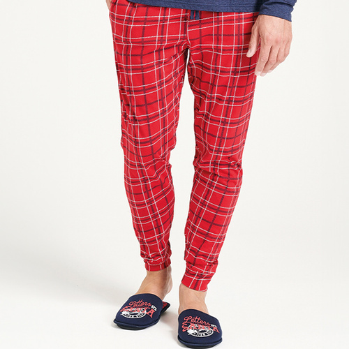 Pánské pyžamo Gioew Sorbetto blue - slavnostní, kostkované, pohodlné a stylové