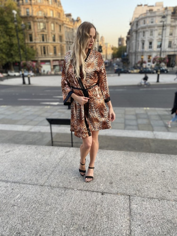 417 Valentina dámský župan Forex - béžový