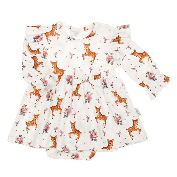 216159 Lala - Šaty Nicol, bavlna, dlouhý rukáv, jelení kůže