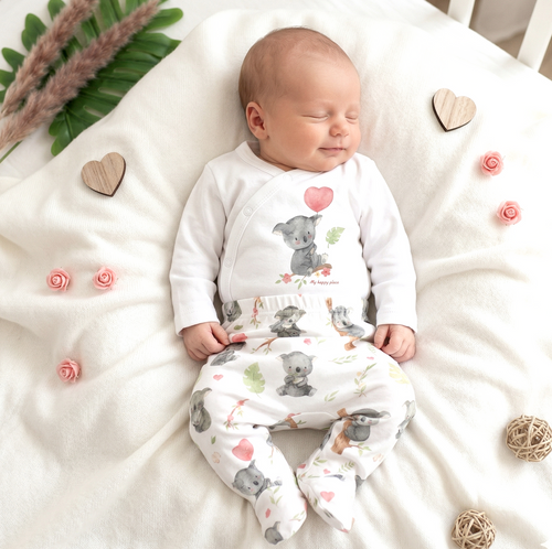 Body Nini Koala 100% organická bavlna, vyrobeno v Polsku