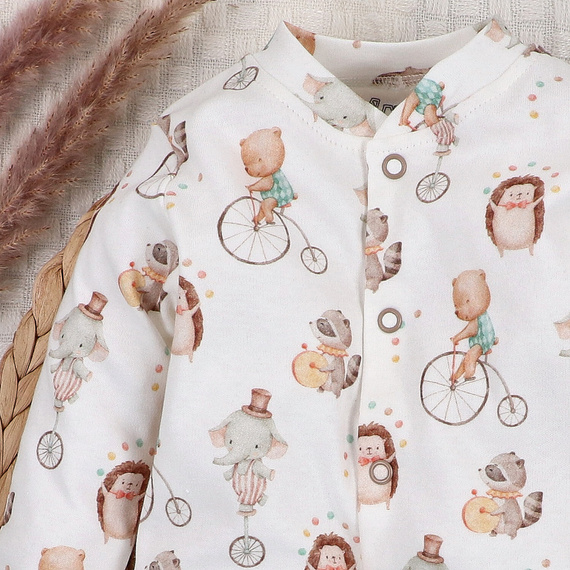 ABN-5585 Circus Baby Pajac Nini - 100% organická bavlna, antialergenní, polská výroba