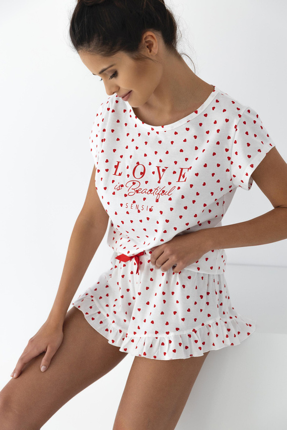 Dámské pyžamo Justine Sensis - krémové