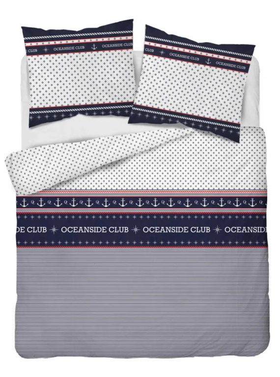 4920 A Home Satin Pościel satynowa marynarska Detexpol granatowy