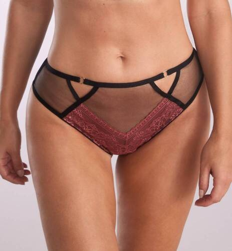 P-1107/2 Eva Dámské kalhotky Kinga - černo-růžové