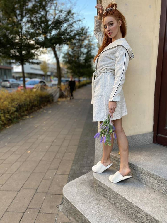 414 Gianna Forex dámský župan - melír