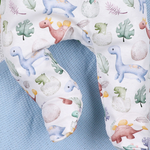 ABN-5572 Dino Explorer dětské polodupačky Nini print | organická bavlna, pohodlný střih