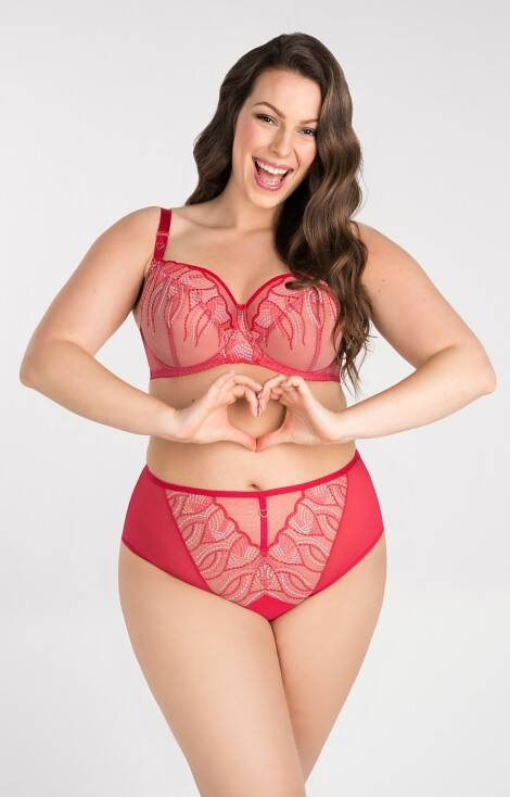 Gorsenia K 828 Crazy Heart soft bra - červená