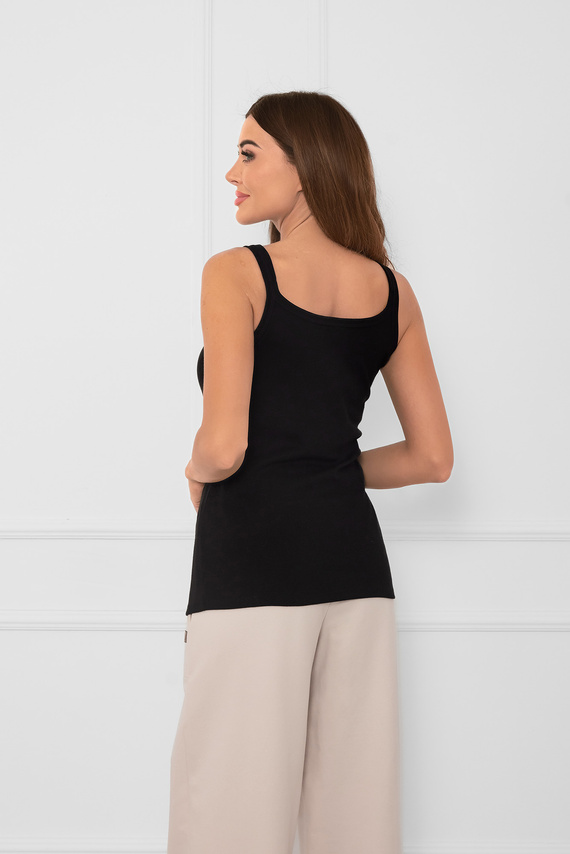 Dámské tričko Salsa s úzkými ramínky - Italian Fashion - černé