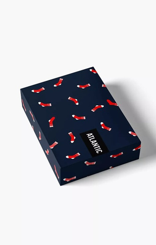 2GMB-010 Pánské boxerky Atlantic - bavlna, vánoční vzor, 2 balení