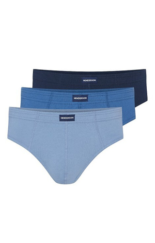 1446 K670 Pánské bavlněné slipy Henderson, 3 kusy v krabici