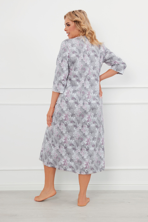 Noční košile Ardila, 3/4 rukávy Italská móda - potisk