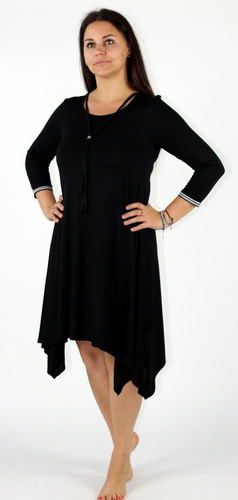 439 Nice De Lafense noční šaty - ženská elegance a pohodlí při spánku - černé