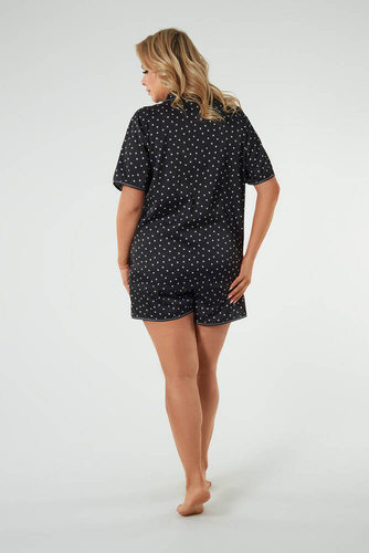 Ria Dámské pyžamo s krátkým rukávem, šortky Italian Fashion - potisk