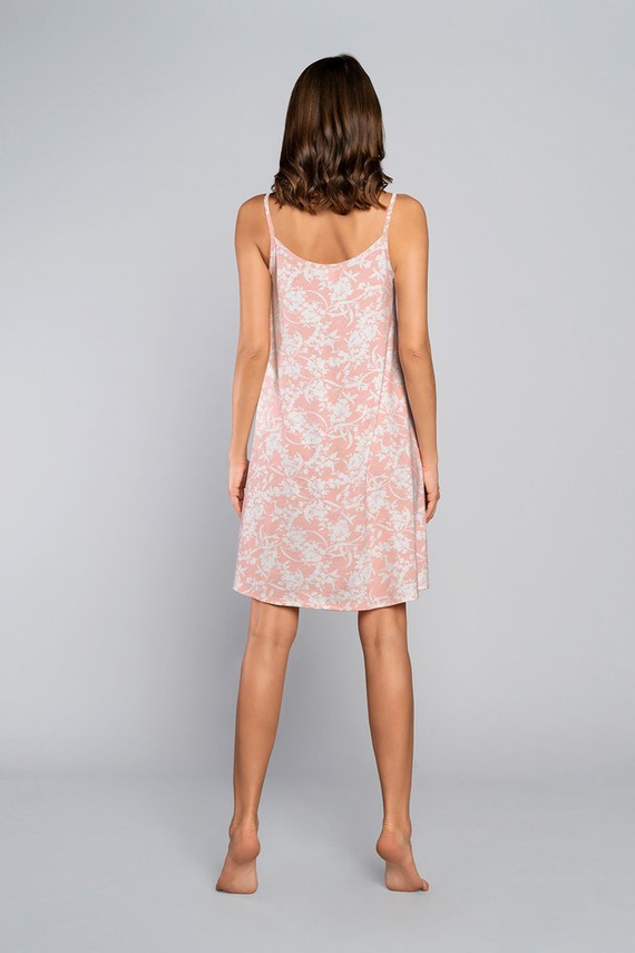 Noční košile Breeze, úzká ramínka Italian Fashion - lososová