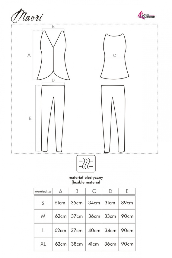 Maori LC 90099 Dámské pyžamo LivCo Corsetti Fashion