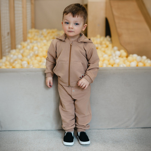 Chlapecká souprava Eevi Snack Time bavlna mikina kapuce kalhoty