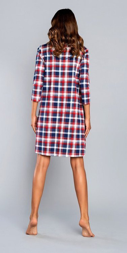 Noční košile pro těhotné a kojící Rugia s 3/4 rukávy Italian Fashion - tmavě modrá