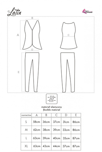 Latina LC 90098 Dámské pyžamo LivCo Corsetti Fashion