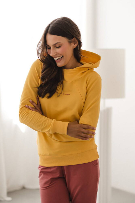 Milk Please bluza do karmienia Milk&Love z kapturem banana