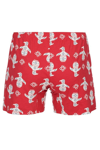 Pánské bavlněné boxerky Elmo Italian Fashion - červené