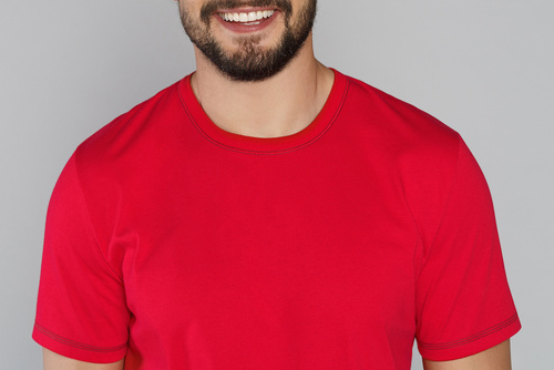 Narwik Pánské pyžamo s krátkým rukávem, dlouhé kalhoty Italian Fashion- červená/potisk