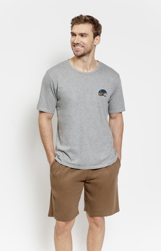 Pánské bavlněné pyžamo 3576 Gabriel – krátký rukáv, kapsy