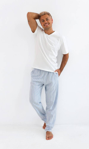 Pánské pyžamo David Sensis - perleťové