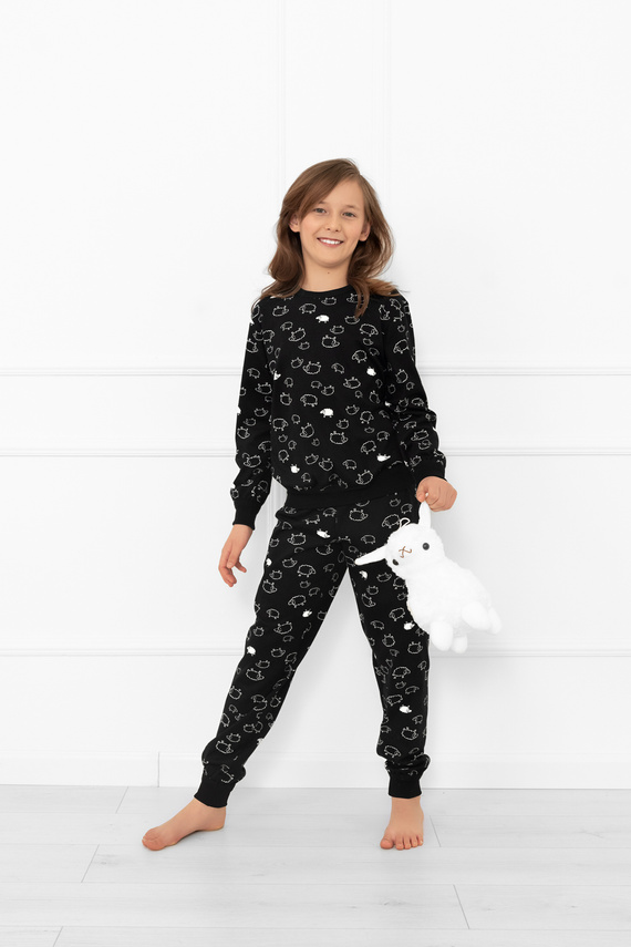 Dětské pyžamo Wito - MEGA SOFT bavlna, ovčí kůže, dlouhý rukáv a kalhoty Italská móda