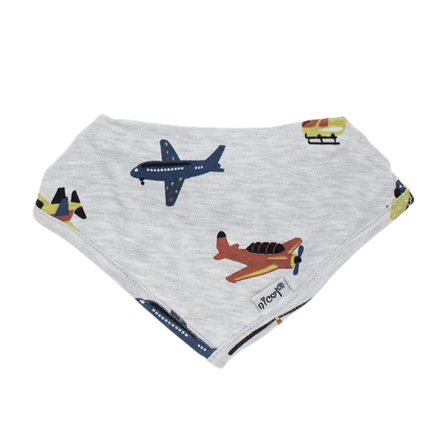 219076 Willy šátek na nošení dětí Nicol - bavlna, šedý s letadly