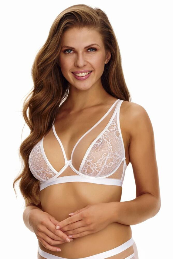 2455 Lupoline soft bralette podprsenka - bílá béžová
