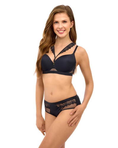 2500 Lupoline push-up podprsenka - černá